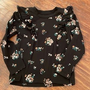 Black floral top
